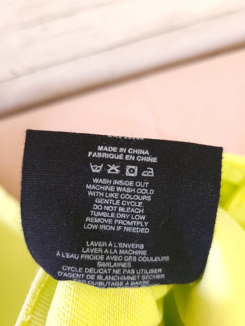 AFRM Oden High Rise Wide‎ Leg Jeans Faded Neon Yellow Distressed Size 24 NWT